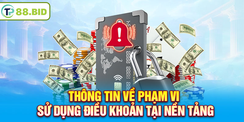 Thông tin về phạm vi sử dụng điều khoản tại nền tảng